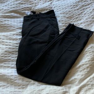 Zara black trousers with A-symmetrical hem